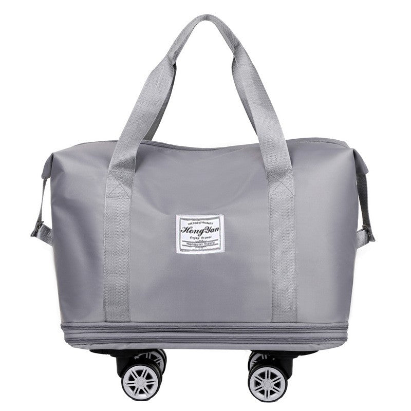 Mala expansível com rodízio universal Grande capacidade de armazenamento para separação de itens secos e molhados Bolsa de viagem e fitness leve