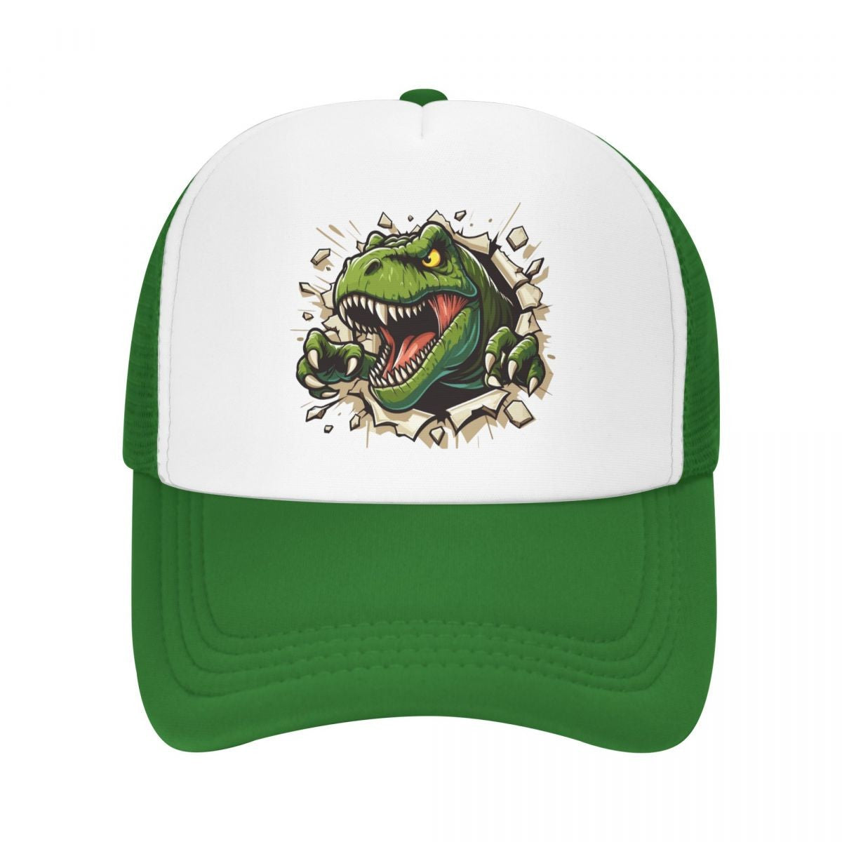 Personalized Wild T-rex Dinosaur Roars Baseball Cap Men Women Breathable Trucker Hat Outdoor Snapback Caps