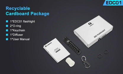 Lumintop EDC01 XP-G3 120 Lumens Mini EDC Flashlight 3 Modes LED Lamp Waterproof Keychain Light AA Battery Pocket Portable Torch