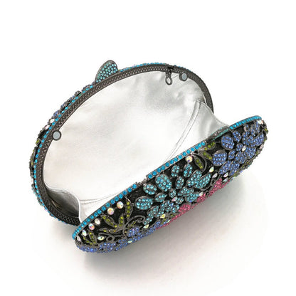 female Hollow Out Golden/black/gray Diamond Wedding Party Handbag Purse Women Crystal Clutch Evening Minaudiere Bag mom gifts