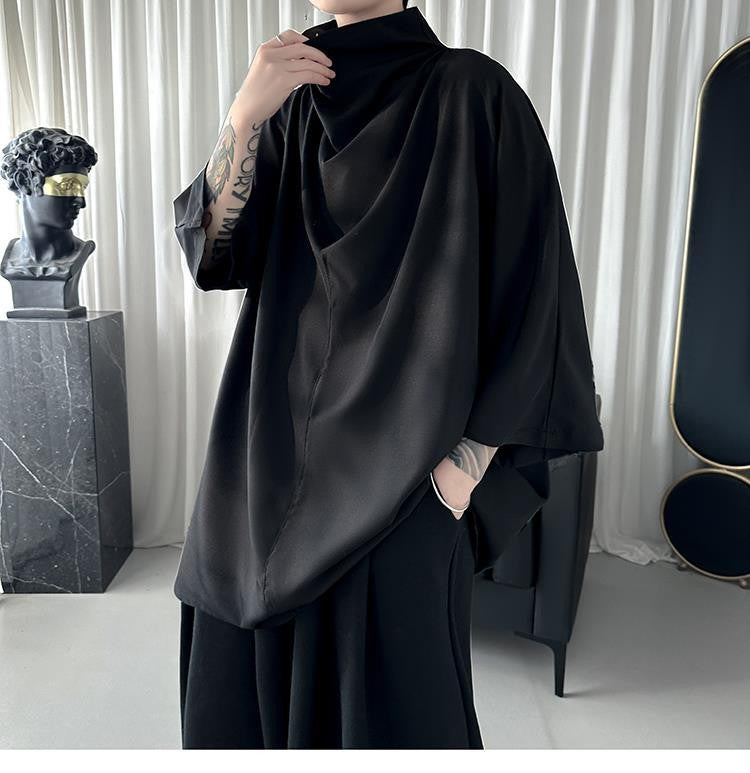 Y2k Black Harajuku Techwear Men's Clothing Stylish Gothic Punk Hip Hop Streetwear Creative Men's T Shirts Japanese Anime Clothes