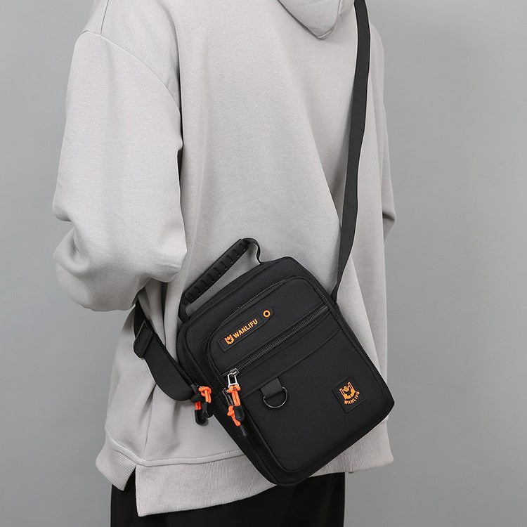 Men's crossbody bag with adjustable shoulder straps, multifunctional single shoulder bag for daily commuting, casual outdoor bag
