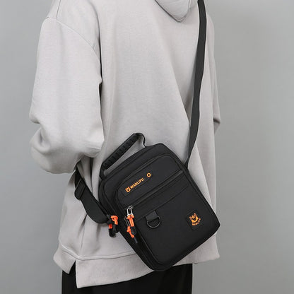 Men's crossbody bag with adjustable shoulder straps, multifunctional single shoulder bag for daily commuting, casual outdoor bag