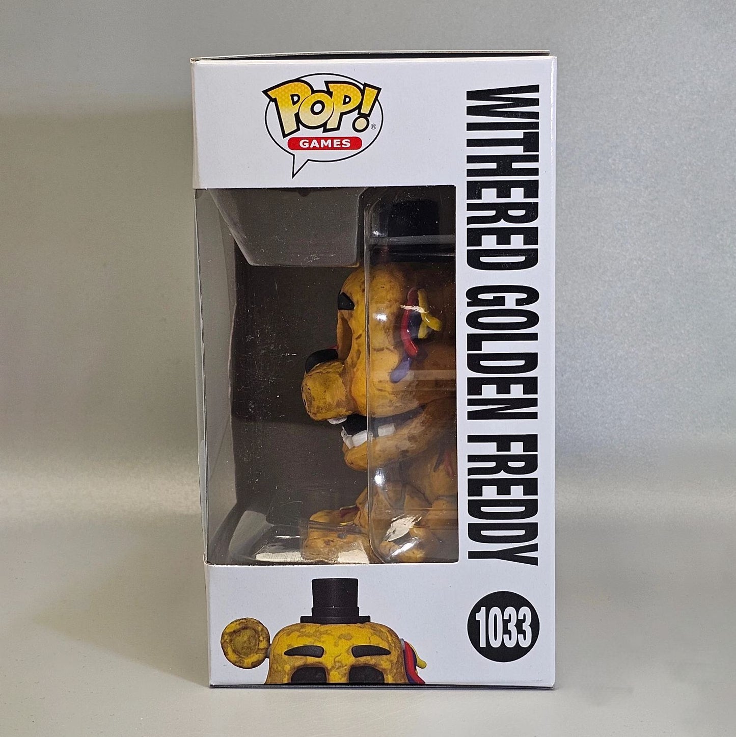 Withered Golden Freddy 1033 Bonecos FUNKO POP Five Nights at Freddy's 3.9inch Figura de Vinil Colecionável Edição Limitada Brinquedo de Presente