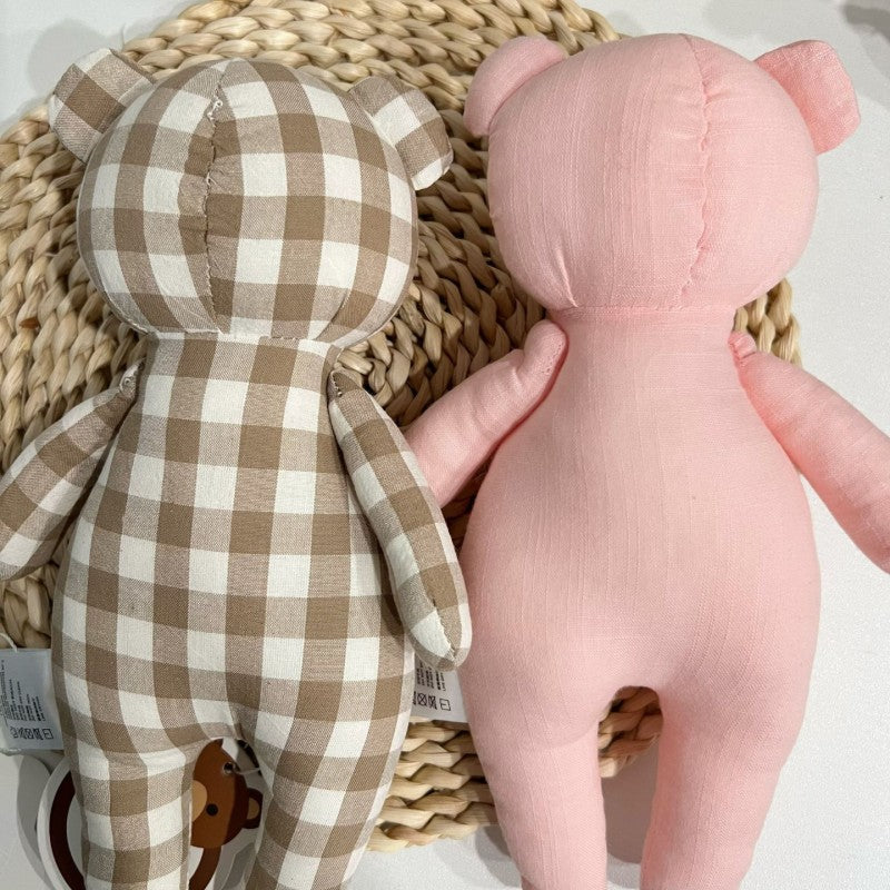 2024 New Little Bear Cloth Art Doll Cute and Creative Cloth Doll Doll Doll Adorable Baby Comfort Toy