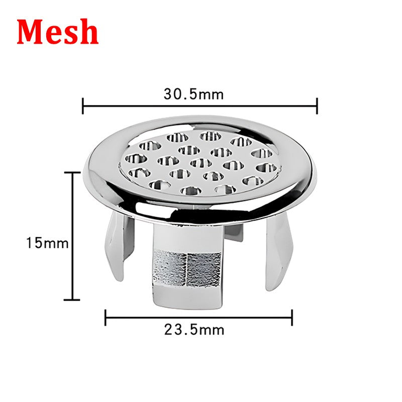 1/2/4Pcs Sink Overflow Ring Kitchen Bathroom Basin Trim Bath Drain Cap Sink Wash Basin Round Overflow Ring Plug Basin Accessory