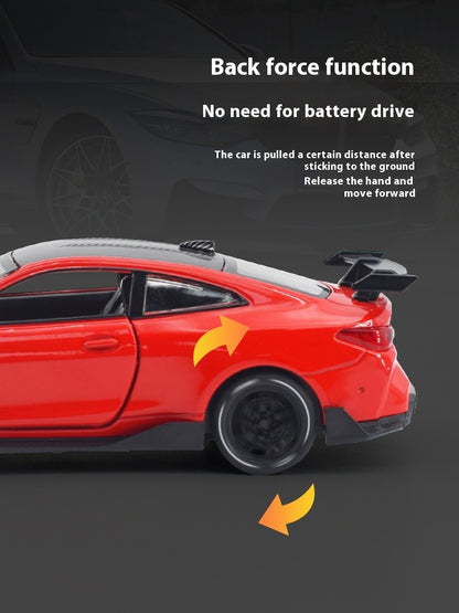 1/32 BMW M4 Coupé Carro Esportivo Liga Diecast Modelo Coleção Miniatura Enfeites de Mesa Miniauto Mini GT Presente de Feriado Menino