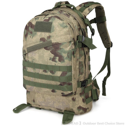 Mochila de Acampamento Esportiva ao Ar Livre Caminhada Trekking Mochila Escolar Viagem Ciclismo Caminhada Grande Capacidade Mochila Tática 3D
