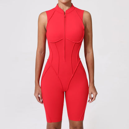 New Yoga Suit Short Sleeve Zipper Sports Clothing Fitness Suits Women Dance Running Training Clothing Gym Push Ups Yoga Suit Set