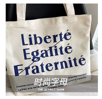 Canvas Women Handbags Shoulder Underarm Bag London Books Print Handbag Large Capacity Ladies Shopping Tote Bag Student Book Bags