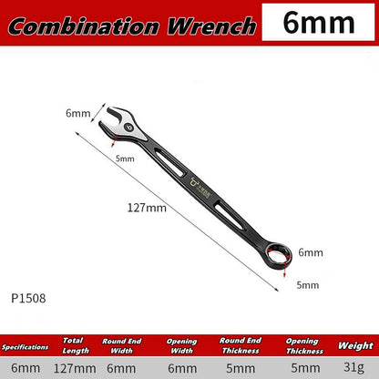Chaves Catraca de Boca e Estrela Dupla Utilização 6mm-24mm Jogo de Chaves Combinadas Cortador de Porcas Ferramenta Manual Combinada para Reparo de Motor