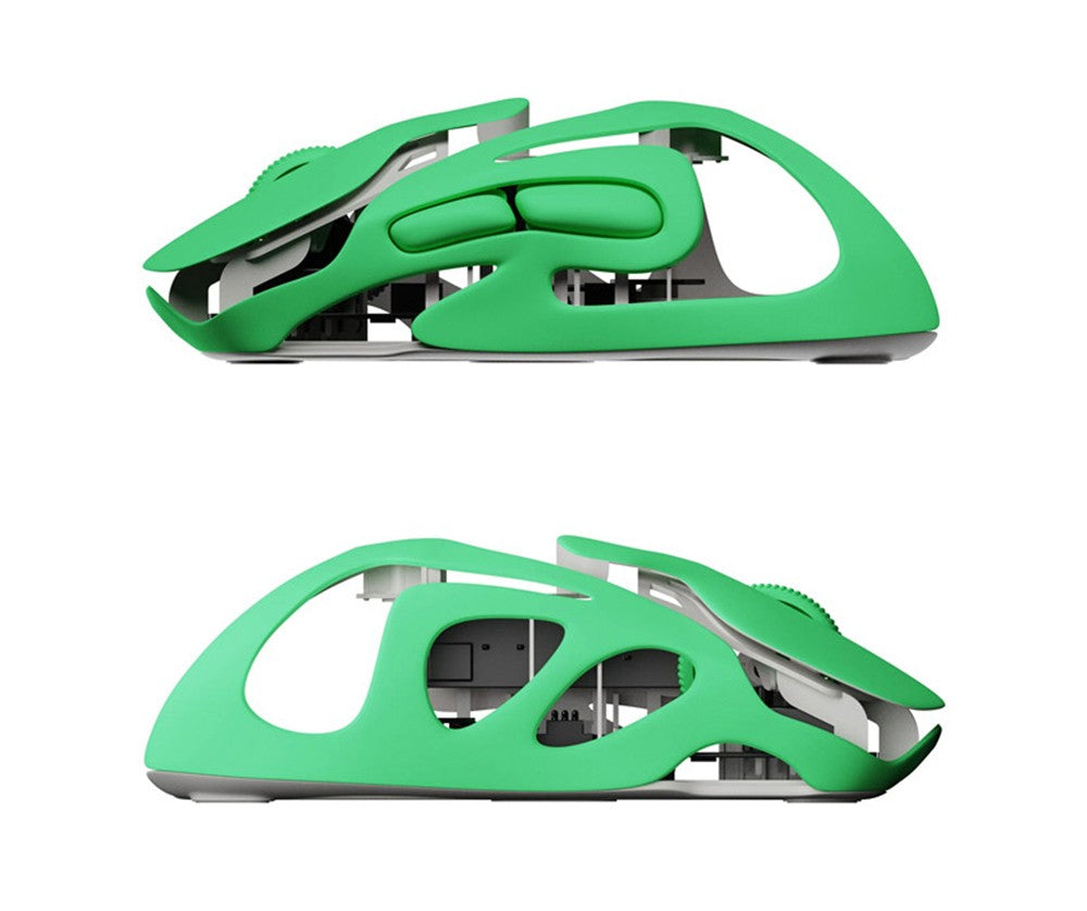 Mouse Gamer Sem Fio Angry Miao Infinity Hot-Swappable PAW3950 Dual 8K com Fio Tri-Mode Mirror Shadow