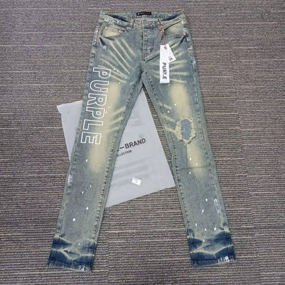 Calça Jeans Masculina Hip Hop Estilo Hong Kong Verão Nova Estampa de Letras Streetwear Tendência Calças Compridas Legais e Bonitas Transfronteiriças