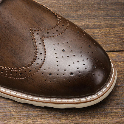 Brogue Men Casual Shoes Fashion Comfortable Shoes 2023 Brand Men shoes