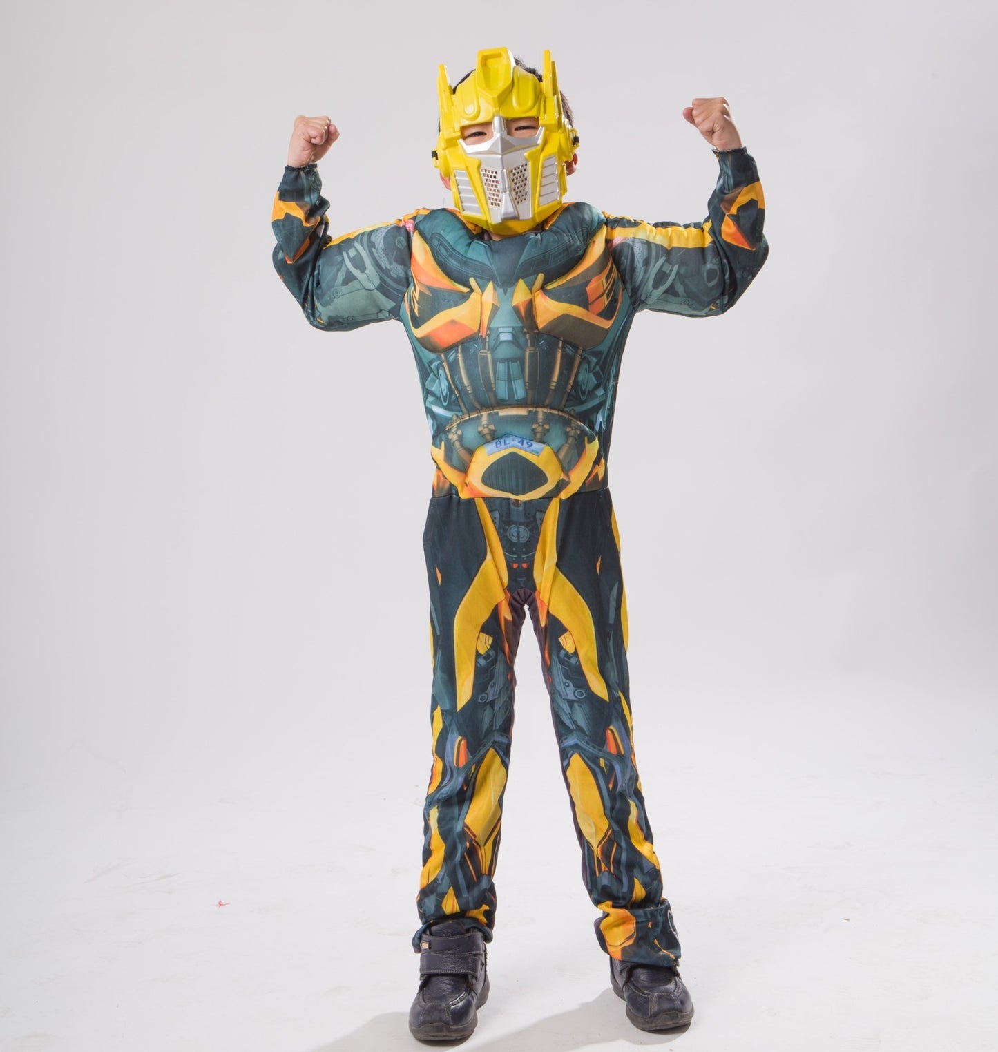 Boys Optimus Muscle Prime Fancy Dress American Boy Superhero Purim Halloween Book Week Child Captain Costume
