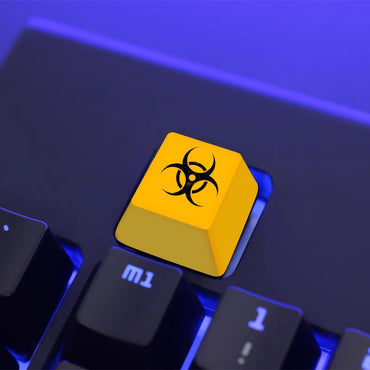 Keycap Personalizada 1pc Teclas Biohazard Umbrella PBT Metal Teclas Teclado Mecânico