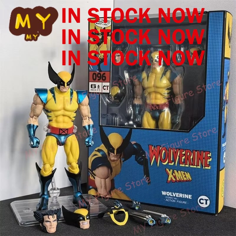 New CT Toys Mafex 96 Wolverine Boneco Marrom Quadrinhos X-Men Boneco de Ação Mafex 138 Shf Anime Estatueta Modelo Ko Brinquedo Presentes