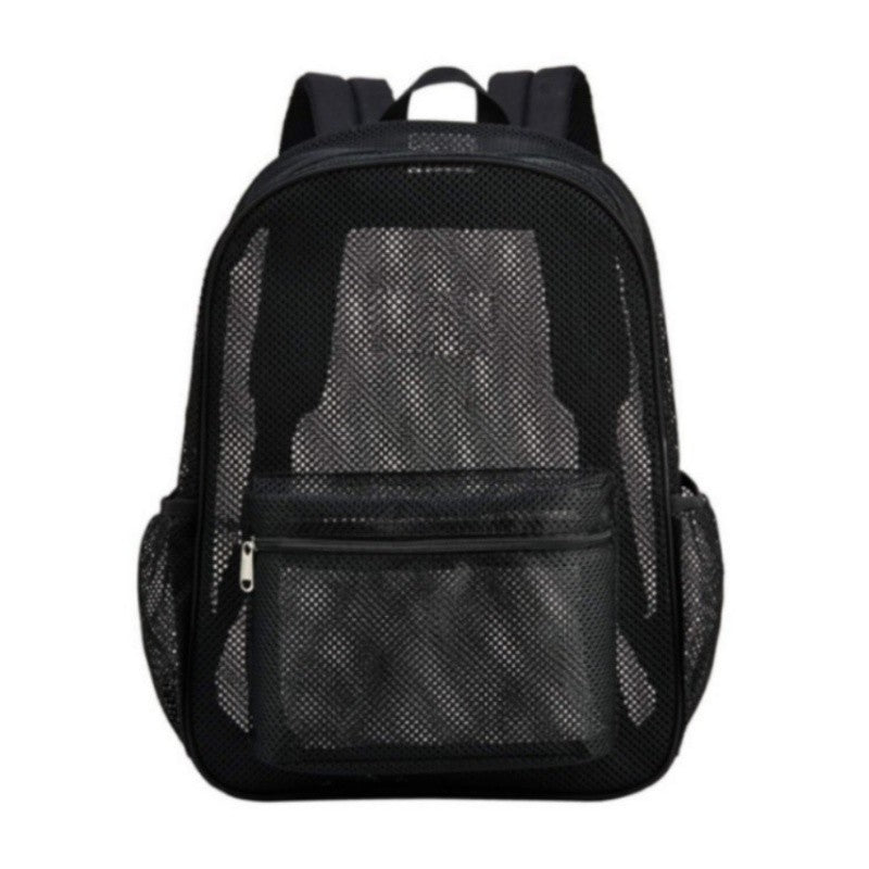 Women's Mesh Breathable Backpack Portable Hollow Casual Outdoor Travel Storage Bag