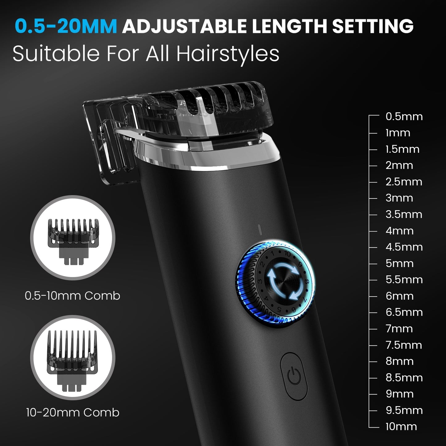 SEJOY Electric Hair Trimmer Kits Cordless Professional Hair Clipper Reachageable Waterproof Nose Hair Trimmer