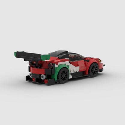 MOC Carro Esportivo de Corrida Veículo Cidade Speed Racer Modelo Técnico Blocos de Construção Tijolos Supercarro F1 Brinquedos Infantis Presentes para Meninos NSX