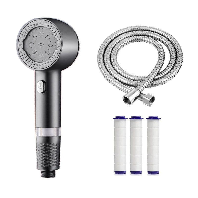 Novo Chuveiro de Mão com Filtro de Chuveiro, Impulsionador de Chuveiro, Grande Saída de Água, Purificador Universal, Conjunto de Chuveiro para Banheiro e Casa