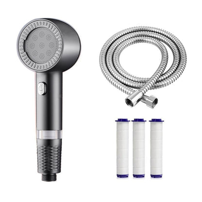 Novo Chuveiro de Mão com Filtro de Chuveiro, Impulsionador de Chuveiro, Grande Saída de Água, Purificador Universal, Conjunto de Chuveiro para Banheiro e Casa