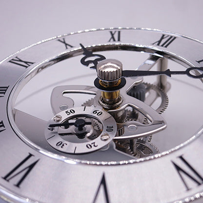 DIY Creative Mechanical Clock Ornament Frameless Metal Skeleton Clock Movement Home Silent Clock Living Room Office Decoration