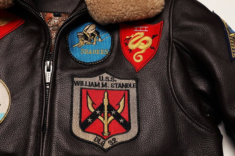 Military Clothing G1 Flight Jacket Thickening Quilted100% Cowhide Leather Jackets Men Coat Winter Overcoat M212 Dropshipping