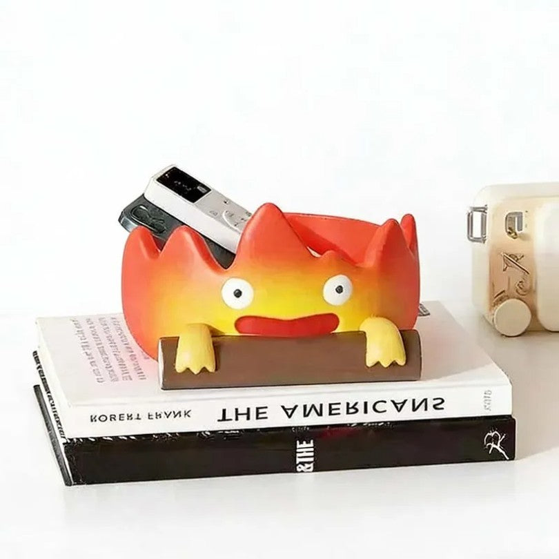 Creative Anime Fire Person Resin Tray - Key Holder Storage Organizer | Perfect Christmas Halloween Gift for Indoor Outdoor Decor