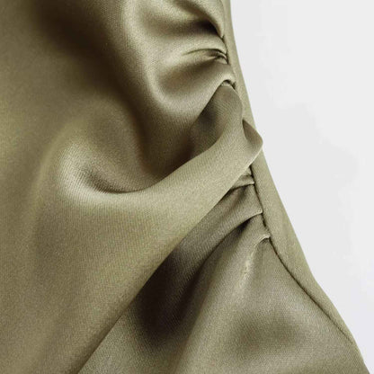 TRAF Satin Long Dresses for Women 2024 Summer Slip Midi Dress Woman Sexy Evening