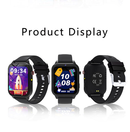 2025 New Children Smart Watch Alarm Clock LED Flashlight Waterproof Kid Watches HD Camera Take Photo Puzzle Game Smartwatch Girl