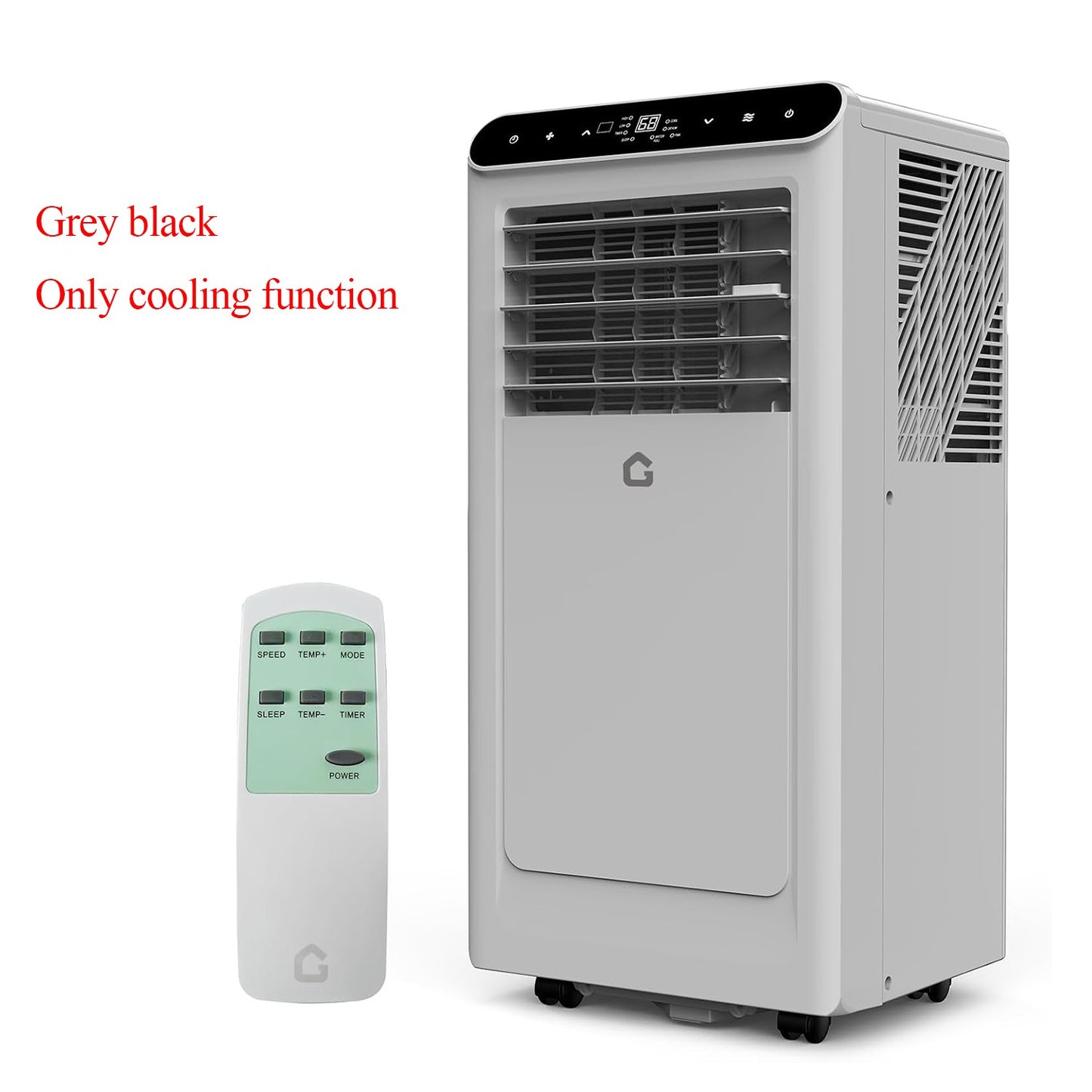 Ar Condicionado Portátil de 8.000/10.000 BTU, 3 em 1 Sem Duto, Unidade AC Portátil com Ventilador de Oscilação Automática e Kit para Janelas Incluído