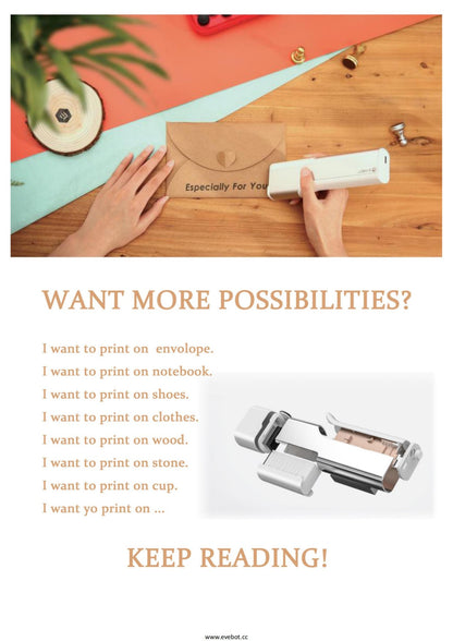 Coffee Latte Art Inkjet Printer EVEBOT for Bakery Coffee Shop Pubs Handheld Printers HD Printing On Food With Positioning Plate