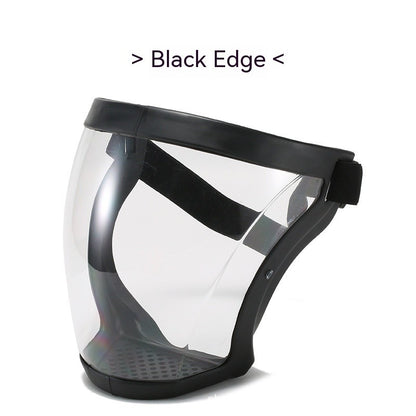 Protetor Facial Transparente Escudo Facial Super Protetor para Trabalho Roçagem Antipoeira Antiembaçante Máscara Facial Completa para Cozinha à Prova de Óleo