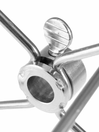 Rotating fix Fork Barbecue Skewer Oven Accessories Food Spit Grill Meat Grade Fork BBQ Forks Skewer Skewer Steel Tool Barbe U9S9