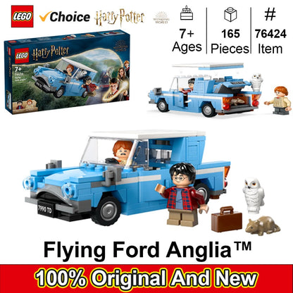 LEGO 76424 Harry Potter Voe Com o Ford Anglia, Carro Montável de Brinquedo com 2 Minifiguras, Carro Harry Potter, Presente para Meninos e Meninas a partir de 7 Anos