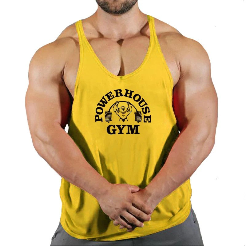 Gym Top Men Bodybuilding Shirt Fitness Men's Vest Singlet Sleeveless Sweatshirt Man Clothes Clothing Stringer Vests Singlets