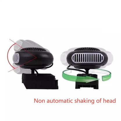 Portable Li-ion Battery Power Air Heater Blower Fan Heater Hot&Cold Wind Dual Mode for Makita for Bosch for DeWalt for Milwaukee