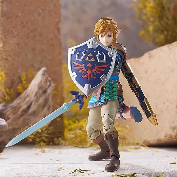 Boneco Articulado The Legend Of Zelda Tears Of The Kingdom Figma 626 Link Figures Breath Of The Wild Anime Figure Coleção Presente