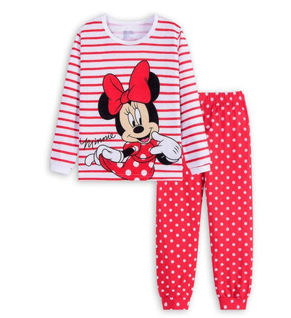 Spring Autumn Children's Clothing Sets Sleepwear Clothes Kids Pijamas minnie mouse Pajamas Set Baby Girls Pyjamas