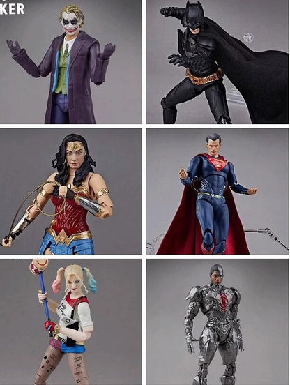 Fondjoy Original DC Movie Batman Joker Wonder Woman Superman Cyborg Harley Quinn 1/9 Articulated Action Figure Toys