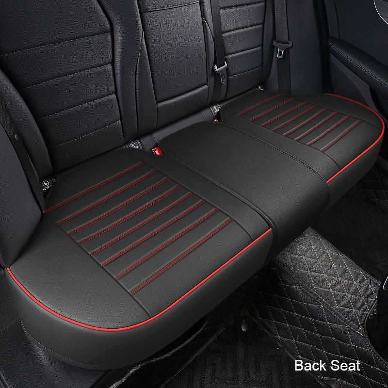 1Pcs PU Leather Car Universal Seat Cover Interior Auto Seat Kits Cushion Four Seasons Protector Mat Front Rear Rows Accessories