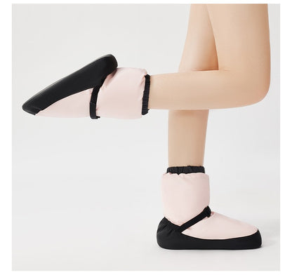 Winter Dance Shoes Women's Ballet Warm Up Boots Clip Cotton Ankle Boots  Soft Sole Ballet Dance Cotton Shoes