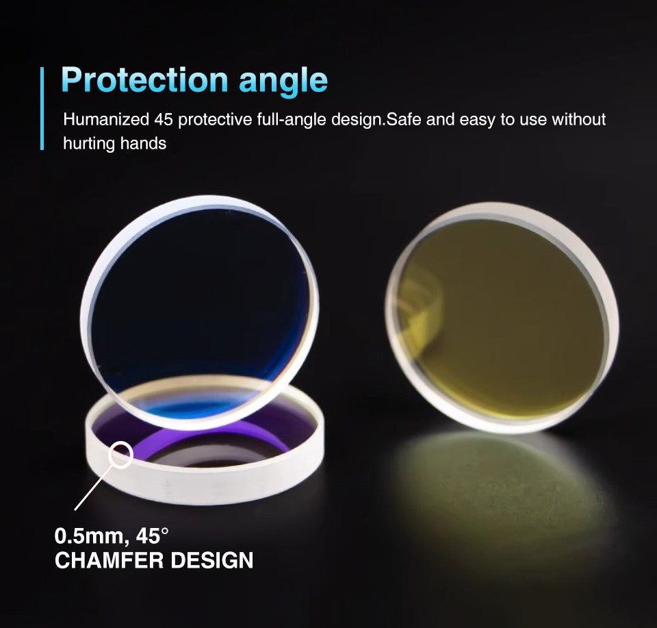 Raytools Laser Lens 24.9x1.5 27.9x4.1 30x5 Raytools Laser Protective Glass Lens for Laser Head BM11 Laser Cutting Machine Lens
