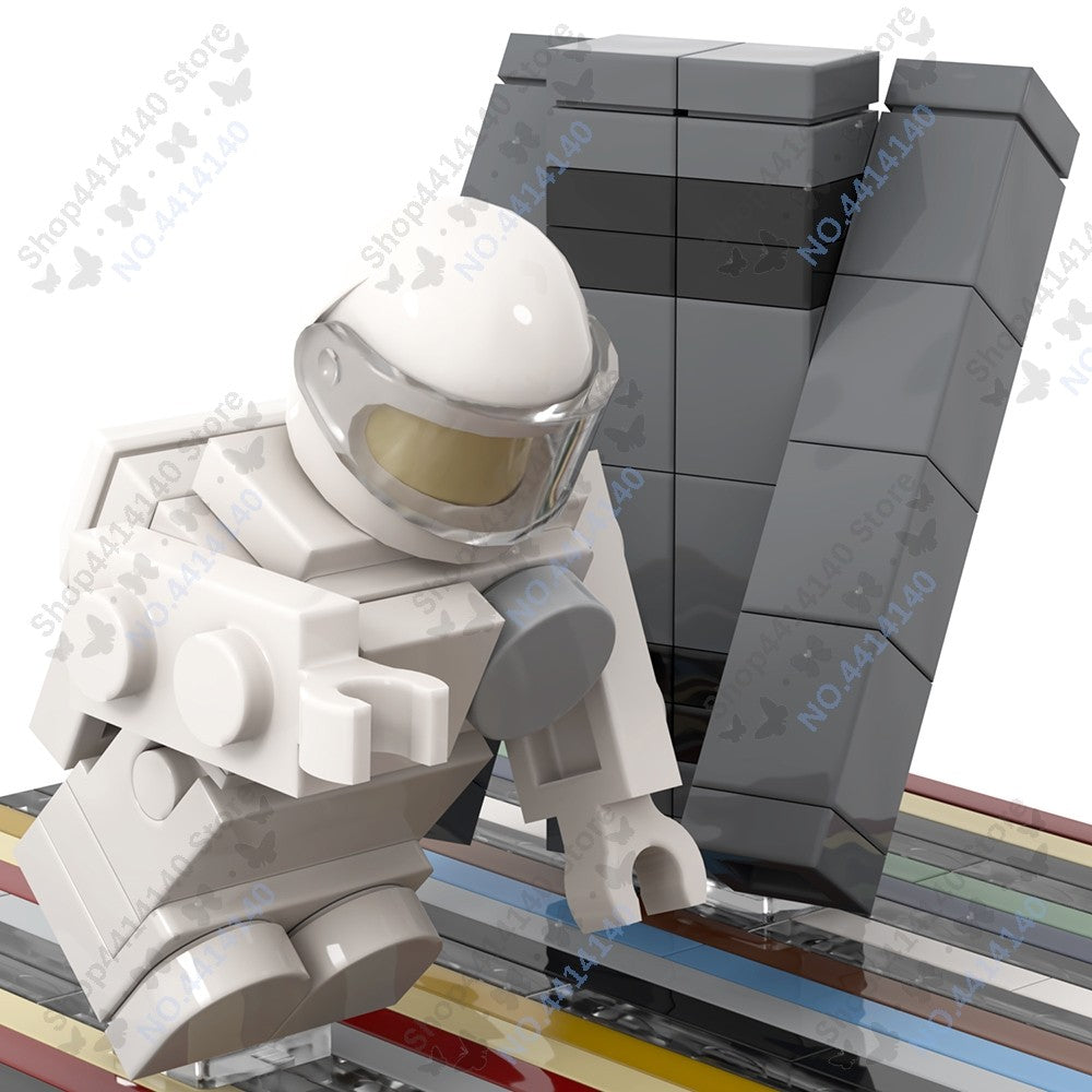 MOOXI Interstellar Scenes Black Hole Space Building Blocks Set Ranger Spacecraft DIY Bricks Adult Model Kids Toys Birthday Gifts