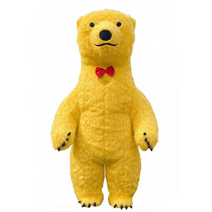 Giant inflatable cartoon doll costume, polar bear inflatable costume, funny street mascot, Halloween party, commercial role-play