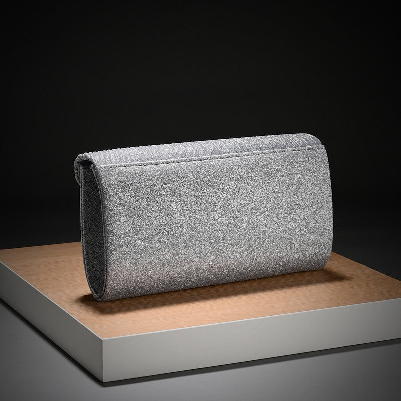 Luxury Envelope Evening clutch Bag New Bright Grain Wrinkle Textured Long Hardware shoulder bag Wedding Handbag for wedding bag