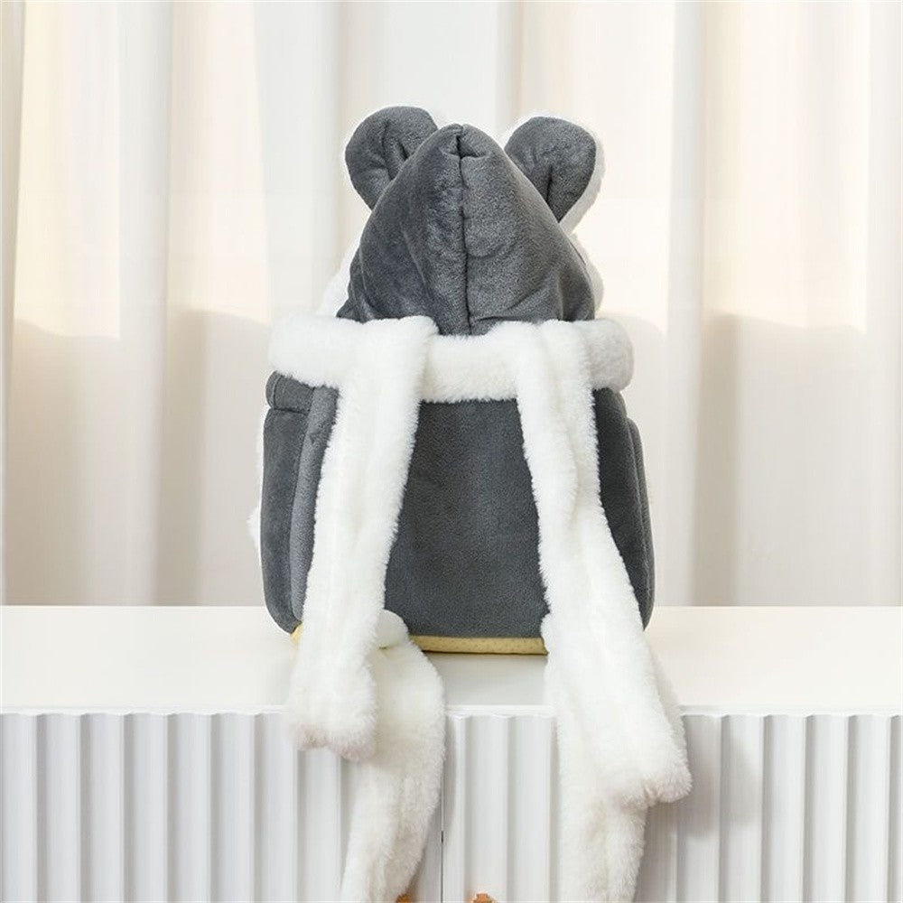 Mochila de Transporte para Cães Chihuahua para Viagem ao Ar Livre, Bolsas de Transporte de Inverno Quentes para Animais de Estimação Pequenos, Ninho para Cães Yorkshire, Gatos, Casa para Mascotes