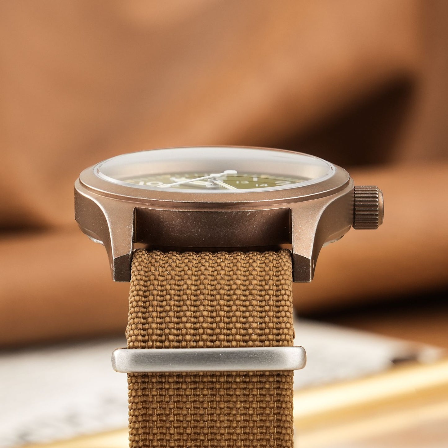 Militado Ml05 Vintage Field Watch VH31 Sweep Second Quartz Movement Sapphire Crystal High Clear AR Coating Luminous 38Mm Watches