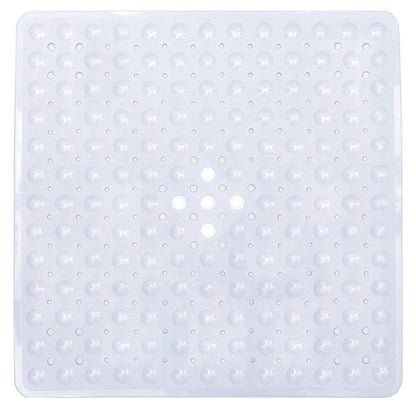 Tapete de chuveiro 53x53cm ventosa PVC antiderrapante tapete de banho quadrado para chão de chuveiro tapete de segurança antiderrapante para banheira carpete de banheiro